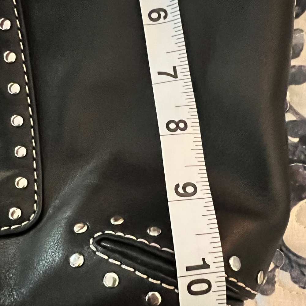Michael Kors Black leather with silver studs large Travel Tote Bag - Picture 14 of 15
